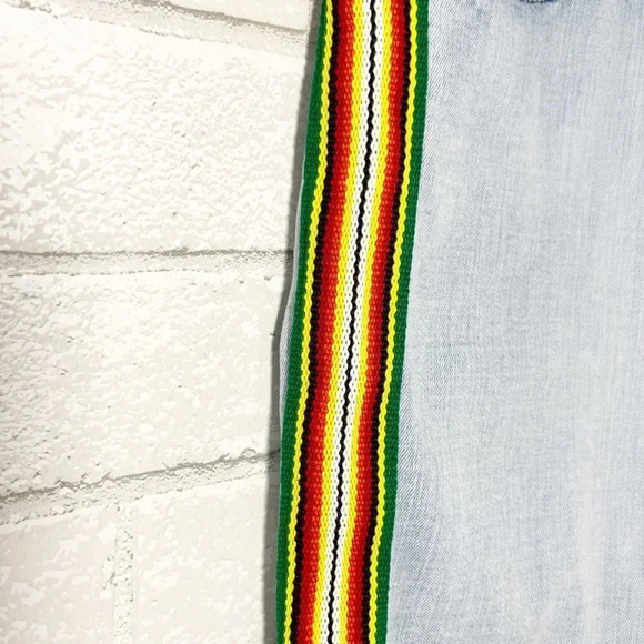 Levi's 711 Skinny Jeans With Stripes Down Legs Women's Waist Size 28 - Picture 5 of 9